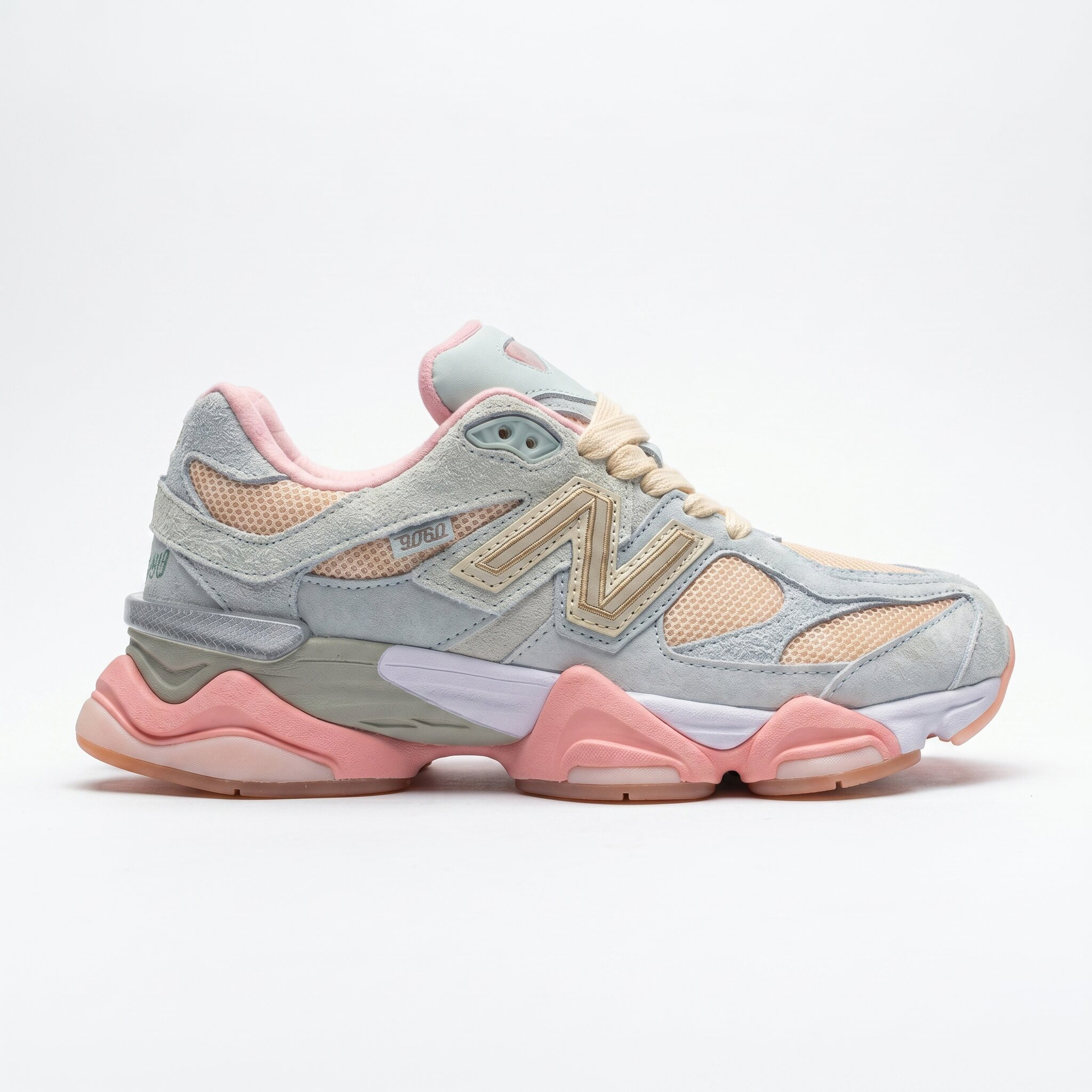 نیوبالانس 9060 صورتی پاستلی طوسی روشن New Balance U9060JG1
