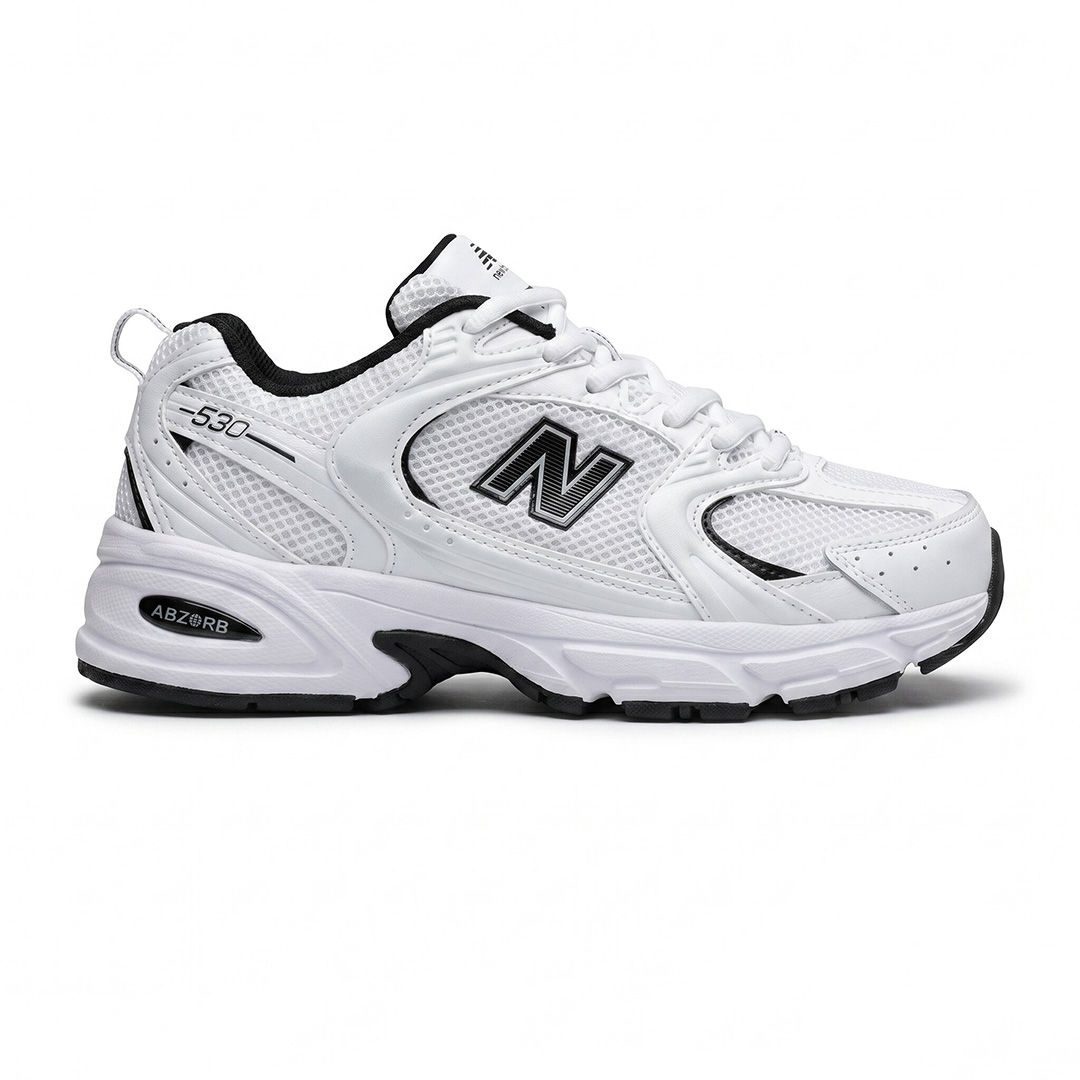 کفش نیوبالانس 530 سفید مشکی New Balance MR530EWB