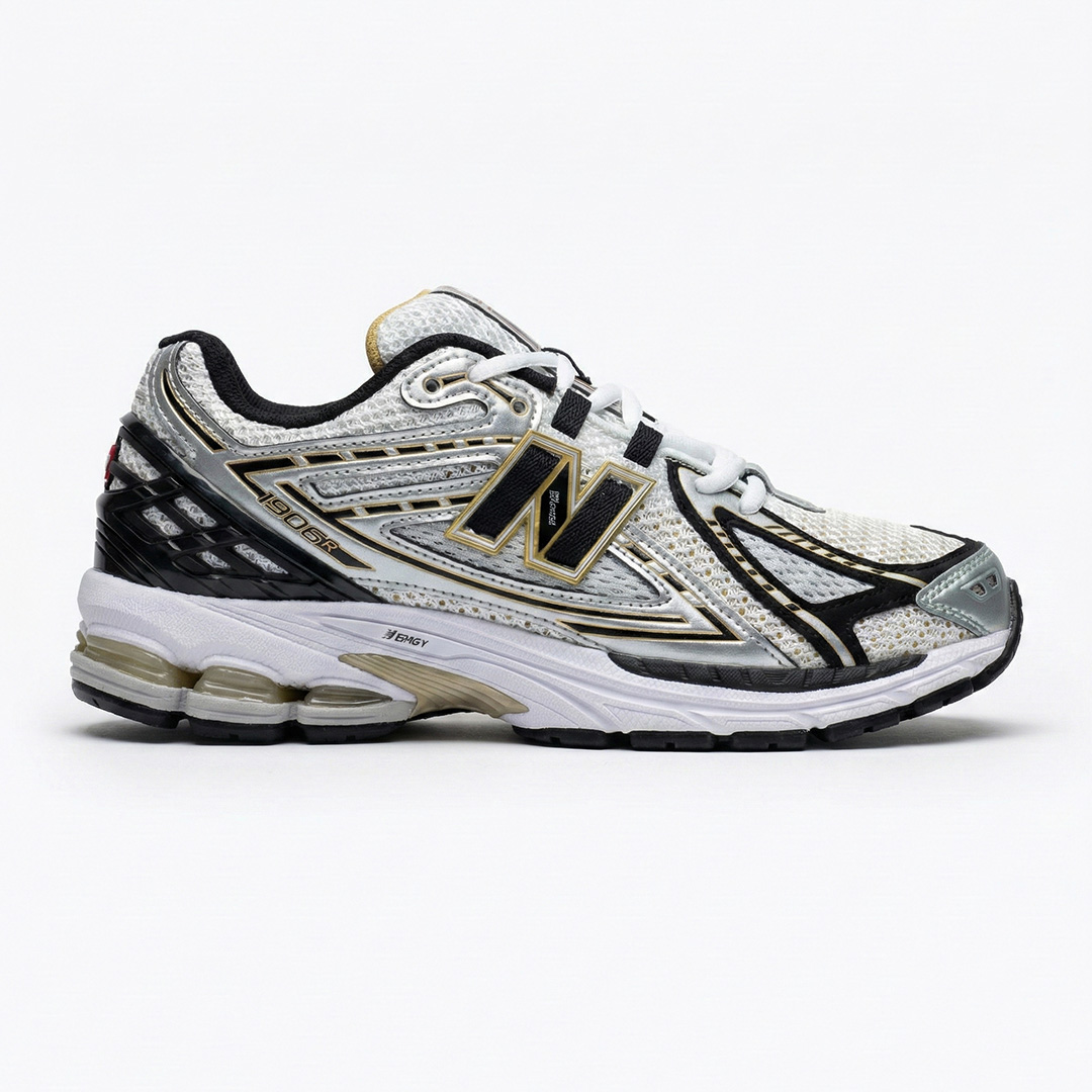 کفش نیوبالانس 1906 سفید متالیک گلد New Balance M1906RA