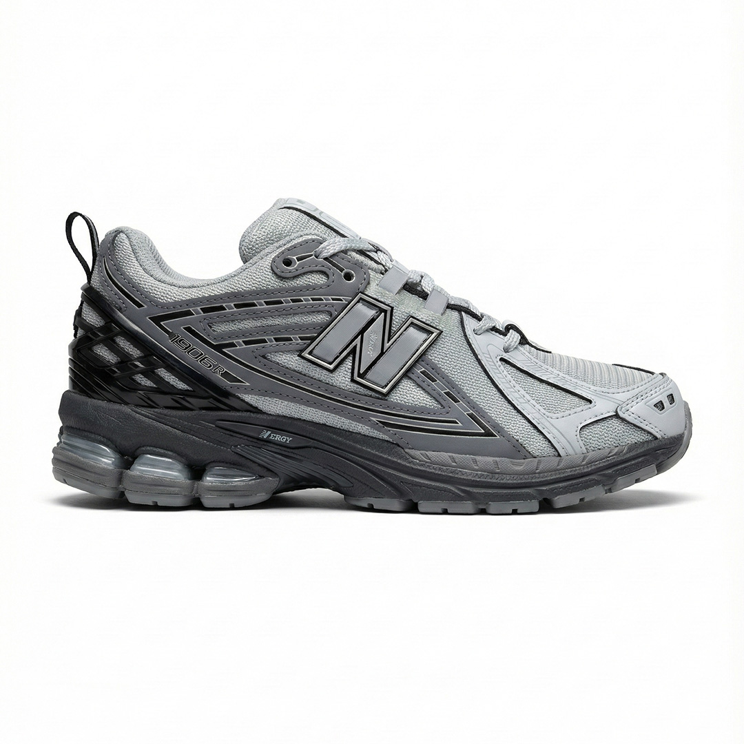 کفش نیوبالانس 1906 طوسی نقره‌ای مشکی New Balance M1906RHA