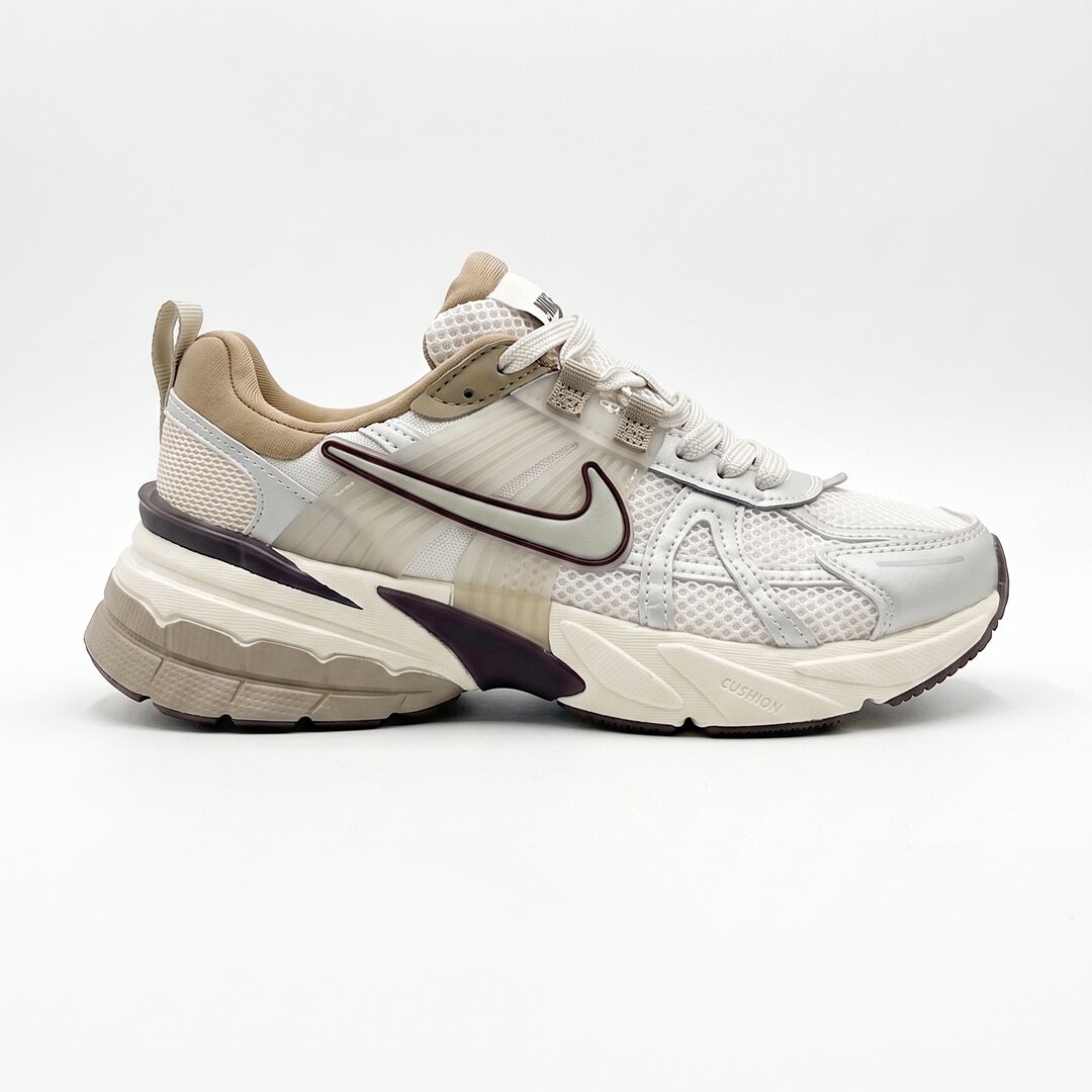 نایک وی تو کی ران کرم قهوه‌ای موکا Nike V2K Run Light Orewood Brown