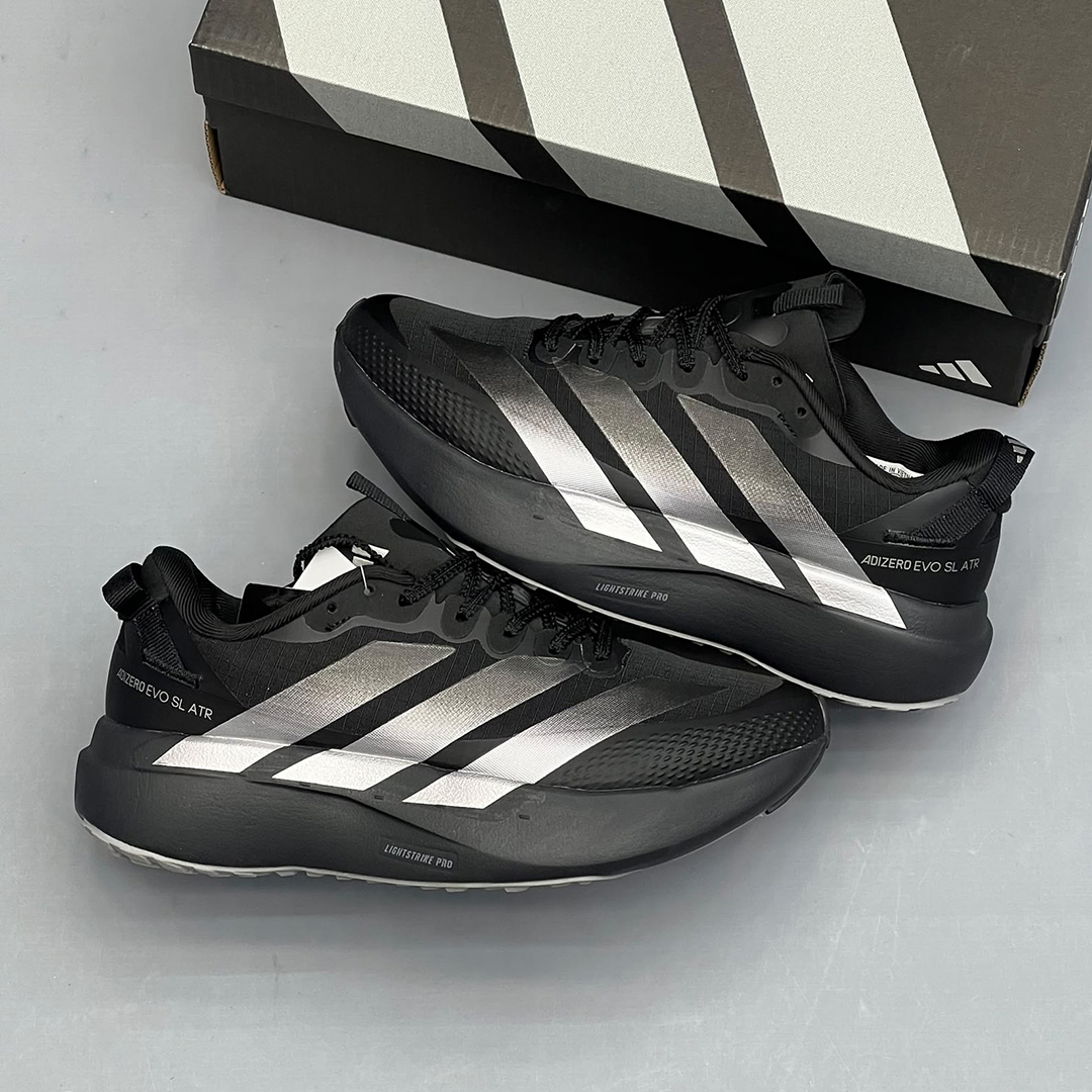 آدیداس آدیزیرو ایوو اسال ایتیآر مشکی سیلور متالیک adidas Adizero Evo SL ATR