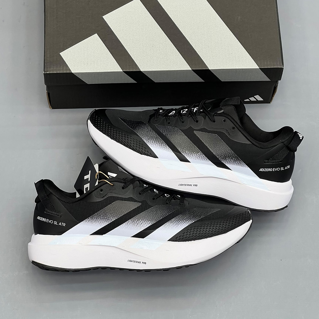 آدیداس آدیزیرو ایوو اسال ایتیآر مشکی سفید گریدینت adidas Adizero Evo SL ATR