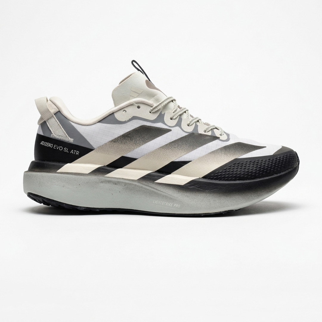 آدیداس آدیزیرو ایوو اسال ایتیآر بژ مشکی طوسی adidas Adizero Evo SL ATR Beige Black KK0309