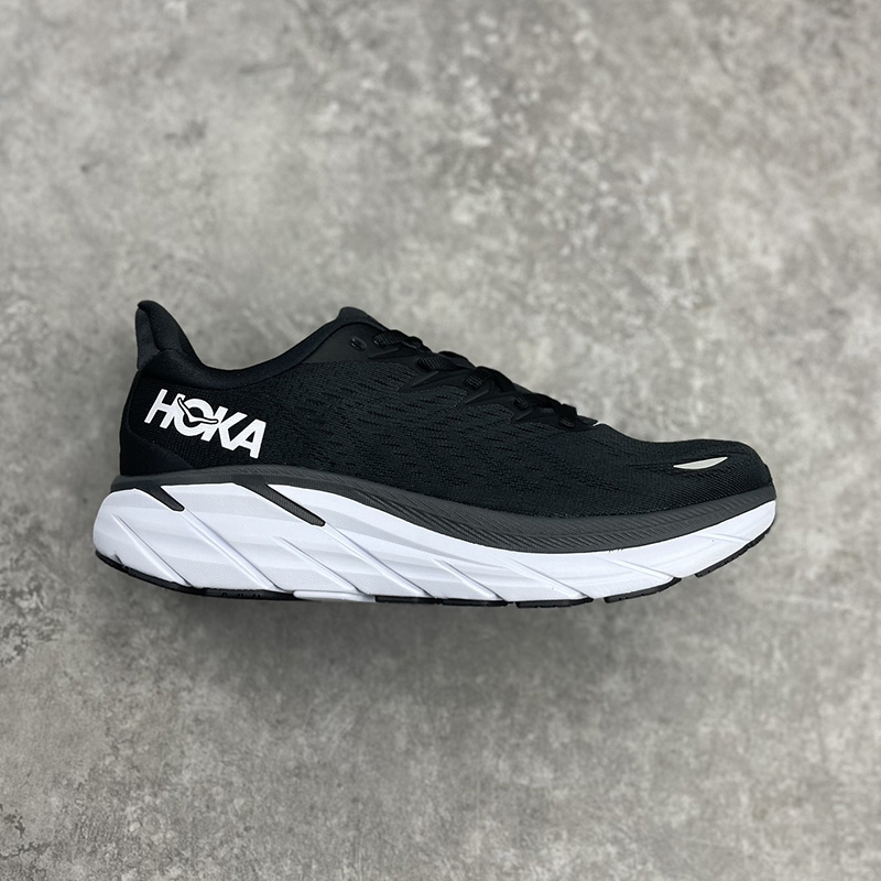کفش هوکا کلیفتون 8 مشکی سفید Hoka Clifton 8