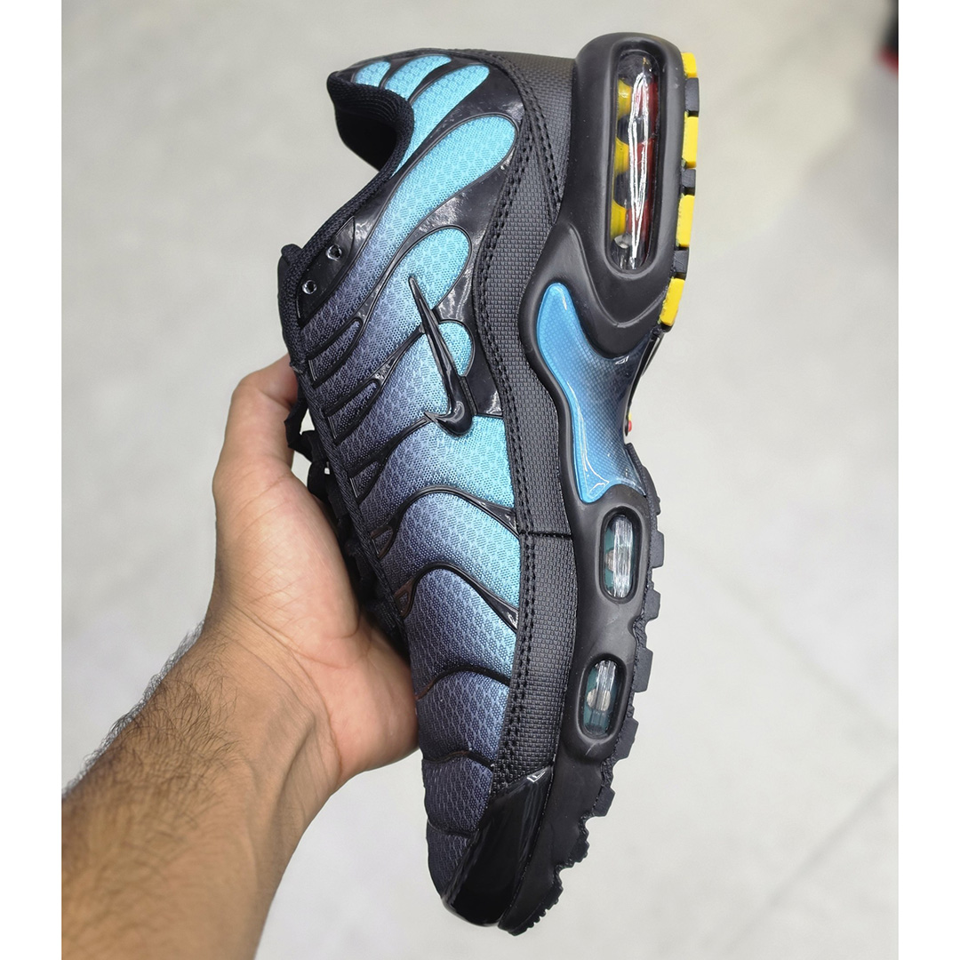 نایک تی ان ایرمکس پلاس مشکی آبی فیروزهای Nike TN Air Max Plus